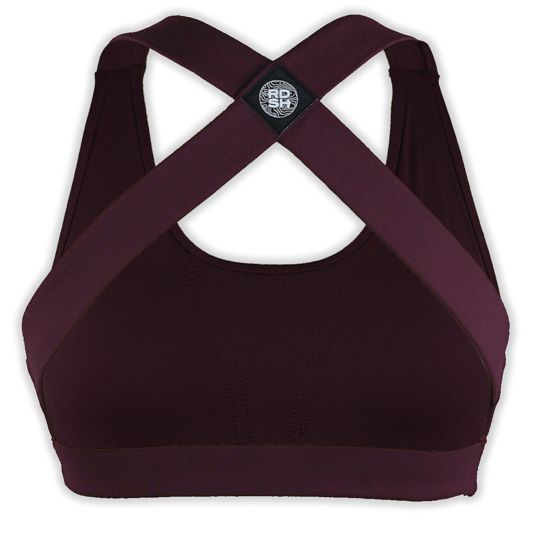 Crossback Sportsbra: Maroon