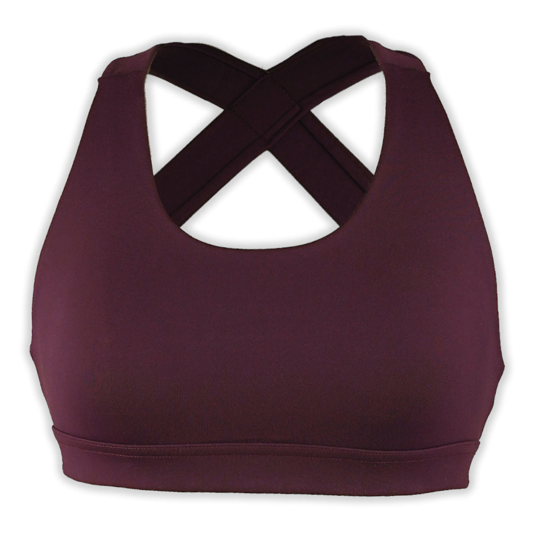 Crossback Sportsbra: Maroon