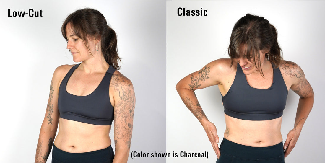 Low-Cut Crossback Sportsbra: Black