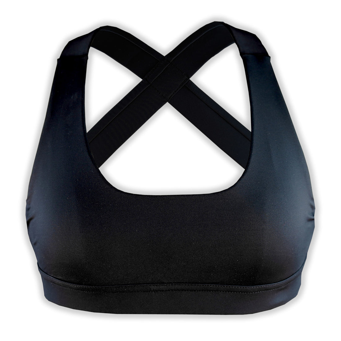 Low-Cut Crossback Sportsbra: Black