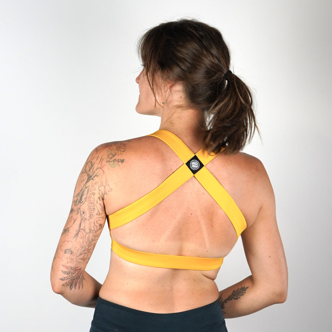Crossback Sportsbra: Yellow