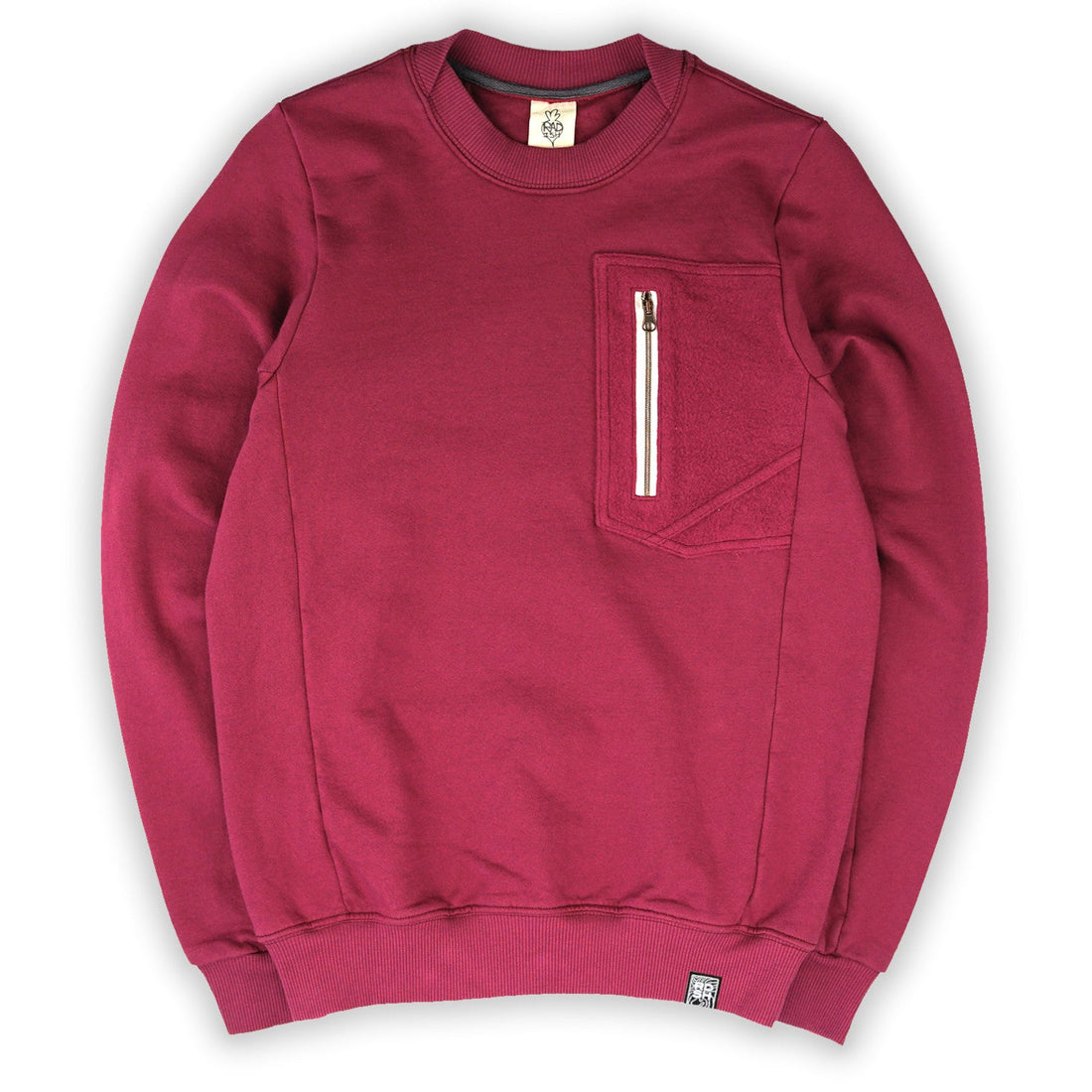 RDSH Women's Pocket Sweater: Burgundy