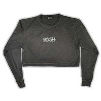 Bone Clip Print LS Crop: Stormy