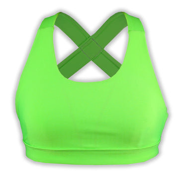 Crossback Sportsbra: Neon Lime