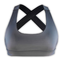 Low-Cut Crossback Sportsbra: Charcoal