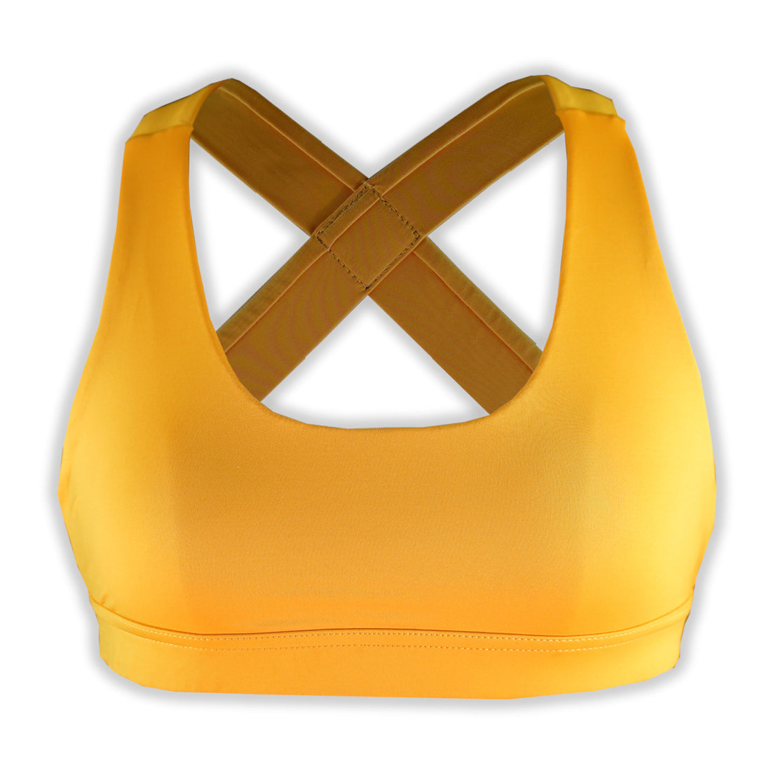 Low-Cut Crossback Sportsbra: Yellow